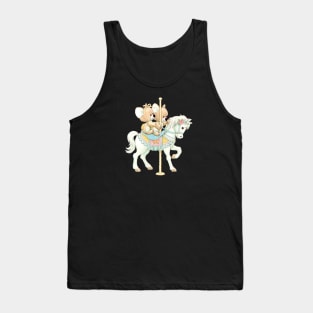 Carousel Merry Go Round Pony Horse Tank Top